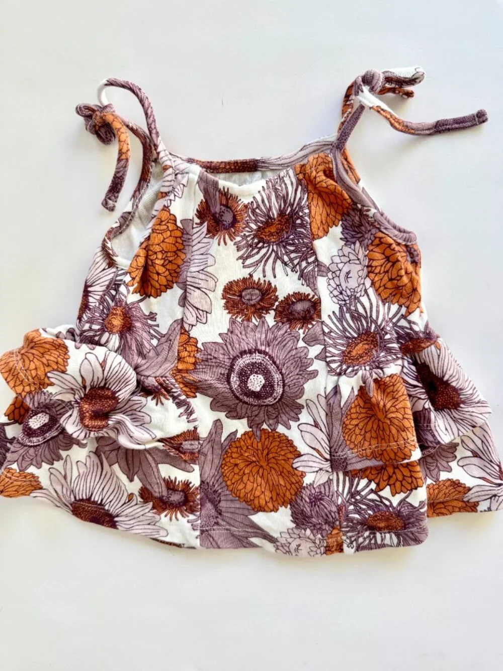 Kate Quinn Girls Retro Floral Tank Top 18-24M